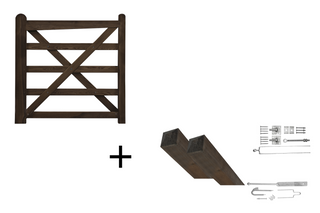 English Gate 120cm Dura2 - Complete set - Lands End B.V.
