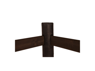 Economy Dark-Brown corner post 3-hole - Lands End B.V.
