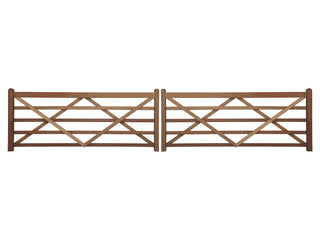 English Gate 2 x 300cm Moabi - Hardwood - Lands End B.V.