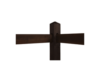 T-post Queen Dark-Brown 3-hole - Lands End B.V.