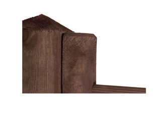 Half pole Economy Dark-Brown - 3-hole