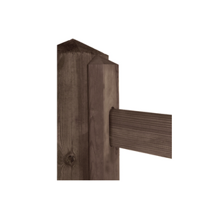 Half pole Queen Dark-Brown - 3-hole