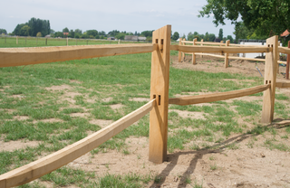 Post en Rail Modern - 2 ligger-systeem