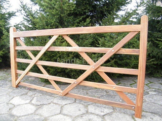 Field gate - 150cm - 1 piece - Okan hardwood - 1 cross - Lands End B.V.