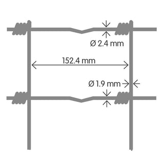 Prairie® Light mesh - 60 cm high | roll 50 m - Lands End B.V.