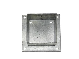Paalhouder met plaat 15x15cm - Lands End B.V.