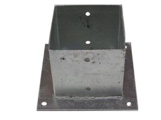 Paalhouder met plaat 15x15cm - Lands End B.V.
