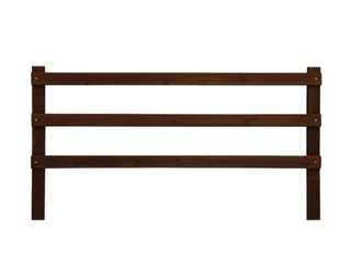 Screw-on Princess Dark-Brown - 3 rails