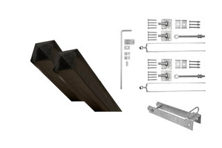 Advantage set single gate - plate thumb - Galvanized