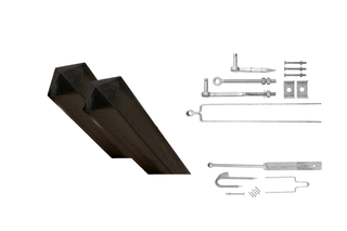 Advantage set single gate - plate thumb - Galvanized