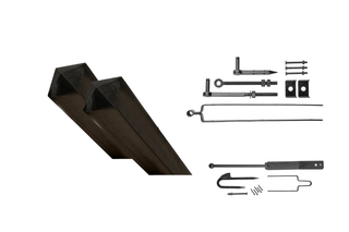 Advantage set single gate - plate thumb - Galvanized