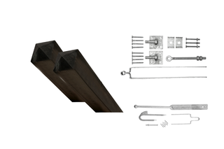 Advantage set single gate - plate thumb - Galvanized