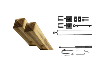 Advantage set single gate -adjustable-black - Black hanging work