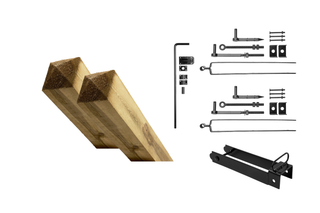 Advantage set single gate -adjustable-black - Black hanging work