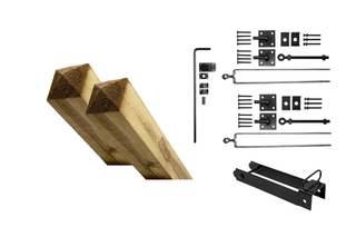 Advantage set single gate -adjustable-black - Black hanging work