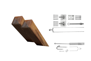 Accessory value set single gate - With posts 14.5x14.5cm
