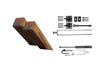Accessory value set single gate - With posts 14.5x14.5cm